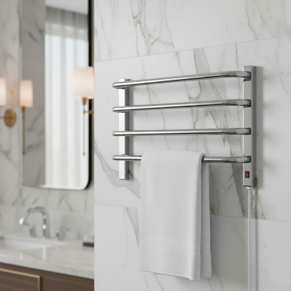 Toalheiro Termico para 1 Toalha 220V Fio Direito Cromado Flape 40396_01